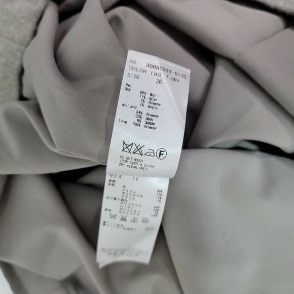 Enfold Dress 36 Wool Oversized Mock Neck Deep V White Cutout Long Sleeve - Picture 9 of 9